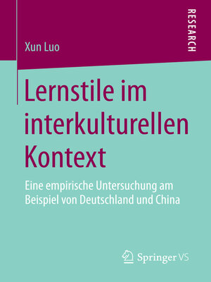 cover image of Lernstile im interkulturellen Kontext
